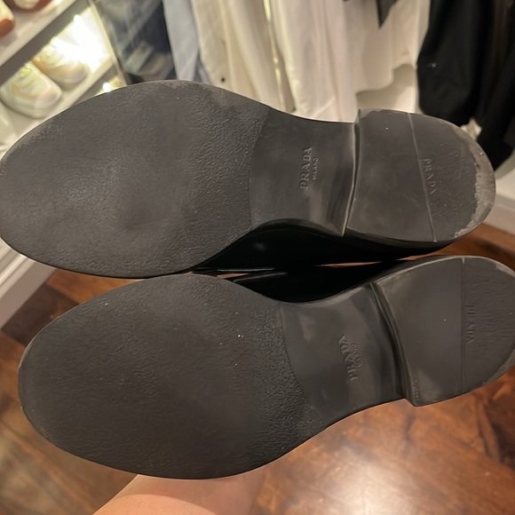 AUTHENTIC: Prada chocolate brushed loafers - size 38 - Picture 12 of 15